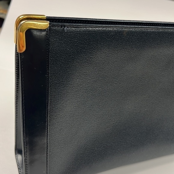 Koret Dark Navy Blue Leather Zip Large Wristlet Clutch Bag - Picture 5 of 8